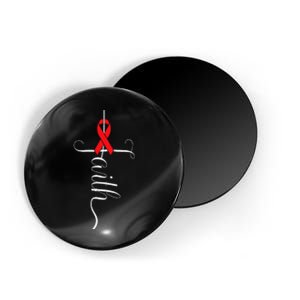 Stroke Survivor Stroke Awareness Red Ribbon Magnet