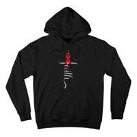 Stroke Survivor Stroke Awareness Red Ribbon Tall Hoodie