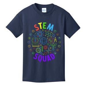 Stem Squad Science Technology Engineering And Math Kids T-Shirt