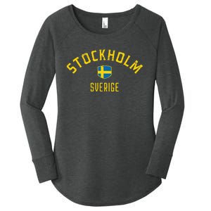 Stockholm Sweden Stockholm Sverige Women's Perfect Tri Tunic Long Sleeve Shirt