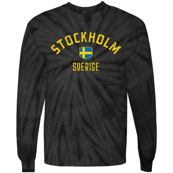 Stockholm Sweden Stockholm Sverige Tie-Dye Long Sleeve Shirt