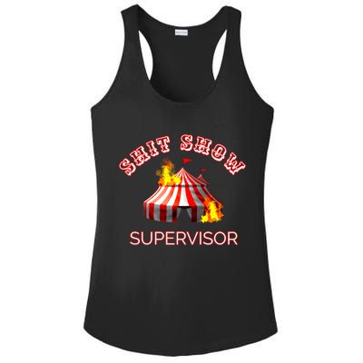 Shit Show Supervisor Boss Ager Mom Fire Mess Meaningful Gift Ladies PosiCharge Competitor Racerback Tank