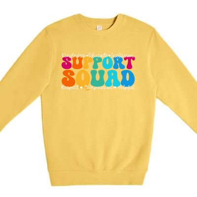 School Support Services Team Teacher Support Squad Gift Premium Crewneck Sweatshirt