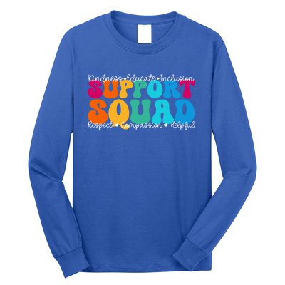 School Support Services Team Teacher Support Squad Gift Long Sleeve Shirt