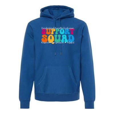 School Support Services Team Teacher Support Squad Gift Premium Hoodie