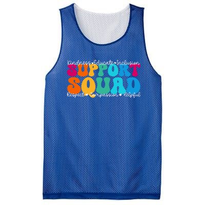 School Support Services Team Teacher Support Squad Gift Mesh Reversible Basketball Jersey Tank