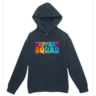 School Support Services Team Teacher Support Squad Gift Urban Pullover Hoodie