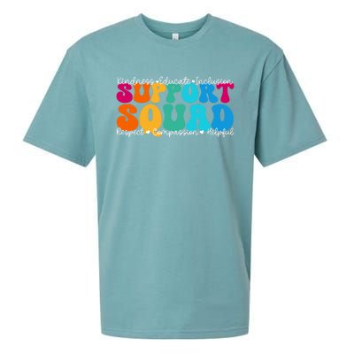 School Support Services Team Teacher Support Squad Gift Sueded Cloud Jersey T-Shirt