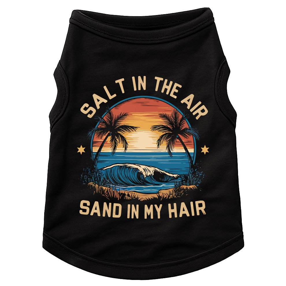Surfing Summer Salt In The Air Sand In My Hair Doggie Tank
