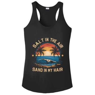 Surfing Summer Salt In The Air Sand In My Hair Ladies PosiCharge Competitor Racerback Tank