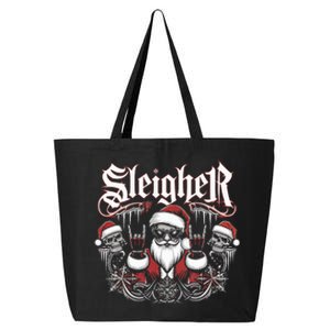 Sleigher Skull Santa Rock N’ Roll Christmas Metal 25L Jumbo Tote