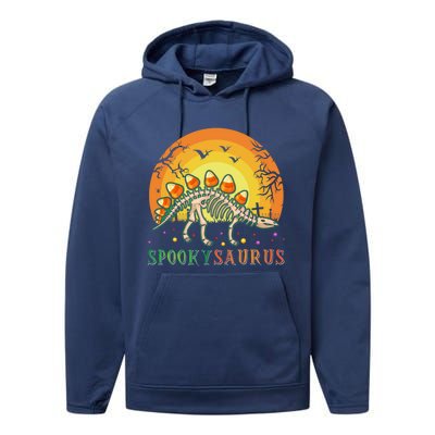 Spooky Saurus Stegosaurus Dinosaur Costume Halloween Party Gift Performance Fleece Hoodie