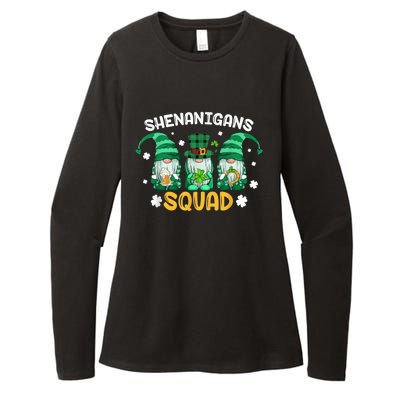 Shenanigans Squad St Patricks Day Gnomes Green Proud Irish Womens CVC Long Sleeve Shirt