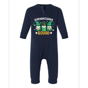 Shenanigans Squad St Patricks Day Gnomes Green Proud Irish Infant Fleece One Piece