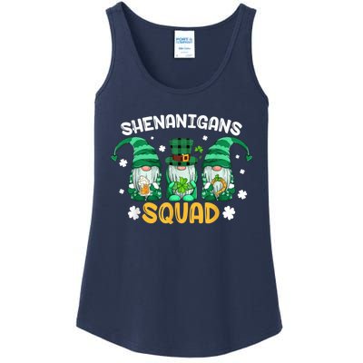 Shenanigans Squad St Patricks Day Gnomes Green Proud Irish Ladies Essential Tank