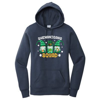 Shenanigans Squad St Patricks Day Gnomes Green Proud Irish Women's Pullover Hoodie