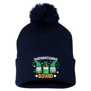 Shenanigans Squad St Patricks Day Gnomes Green Proud Irish Pom Pom 12in Knit Beanie