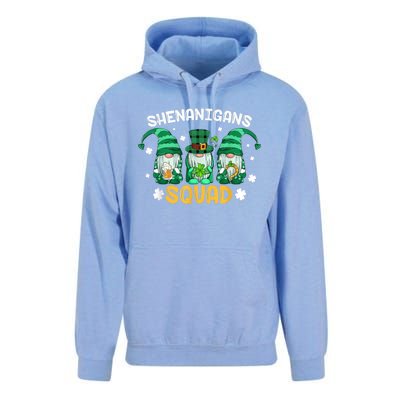 Shenanigans Squad St Patricks Day Gnomes Green Proud Irish Unisex Surf Hoodie