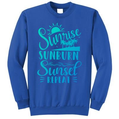 Sunrise Sunburn Sunset Repeat Summer Break Vacation Great Gift Sweatshirt