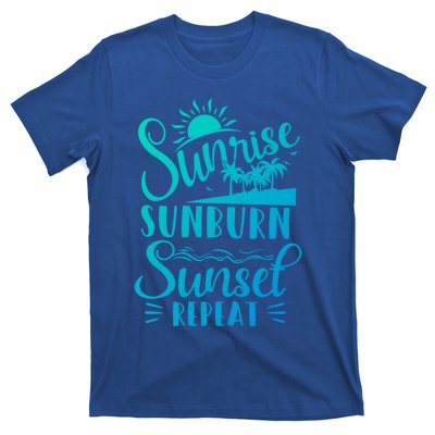 Sunrise Sunburn Sunset Repeat Summer Break Vacation Great Gift T-Shirt