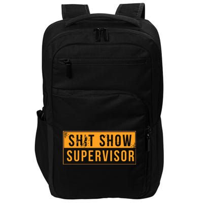 Shit Show Supervisor Retro Impact Tech Backpack