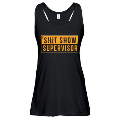 Shit Show Supervisor Retro Ladies Essential Flowy Tank