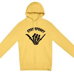 Stay Spooky Skeleton Hand Spooky Season Halloween Costume Gift Premium Pullover Hoodie