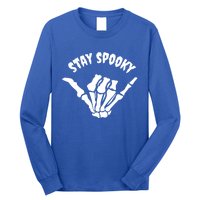 Stay Spooky Skeleton Hand Spooky Season Halloween Costume Gift Long Sleeve Shirt