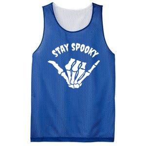 Stay Spooky Skeleton Hand Spooky Season Halloween Costume Gift Mesh Reversible Basketball Jersey Tank