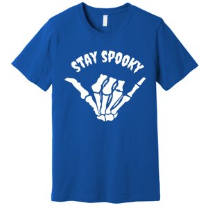 Stay Spooky Skeleton Hand Spooky Season Halloween Costume Gift Premium T-Shirt