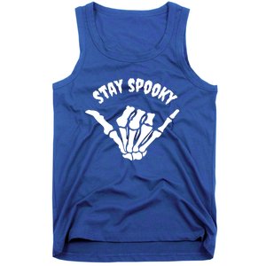 Stay Spooky Skeleton Hand Spooky Season Halloween Costume Gift Tank Top