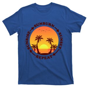 Sunrise Sunburn Sunset Repeat Gift T-Shirt