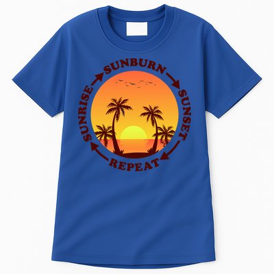 Sunrise Sunburn Sunset Repeat Gift Tall T-Shirt