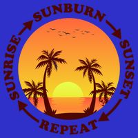 Sunrise Sunburn Sunset Repeat Gift V-Neck T-Shirt