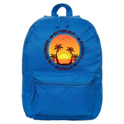 Sunrise Sunburn Sunset Repeat Gift 16 in Basic Backpack