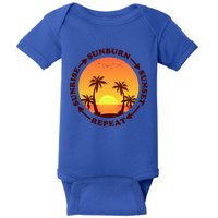 Sunrise Sunburn Sunset Repeat Gift Baby Bodysuit