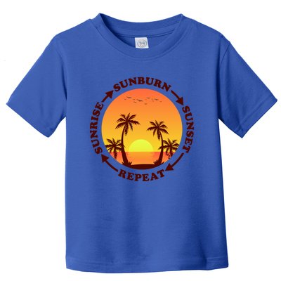 Sunrise Sunburn Sunset Repeat Gift Toddler T-Shirt