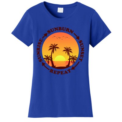 Sunrise Sunburn Sunset Repeat Gift Women's T-Shirt