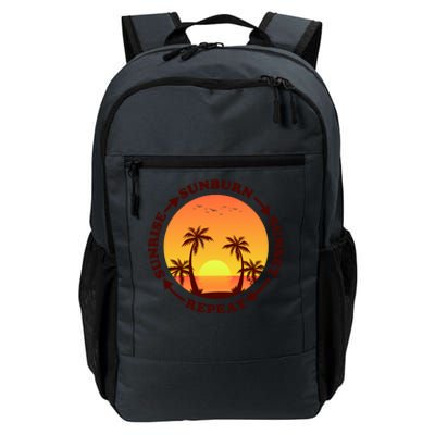 Sunrise Sunburn Sunset Repeat Gift Daily Commute Backpack