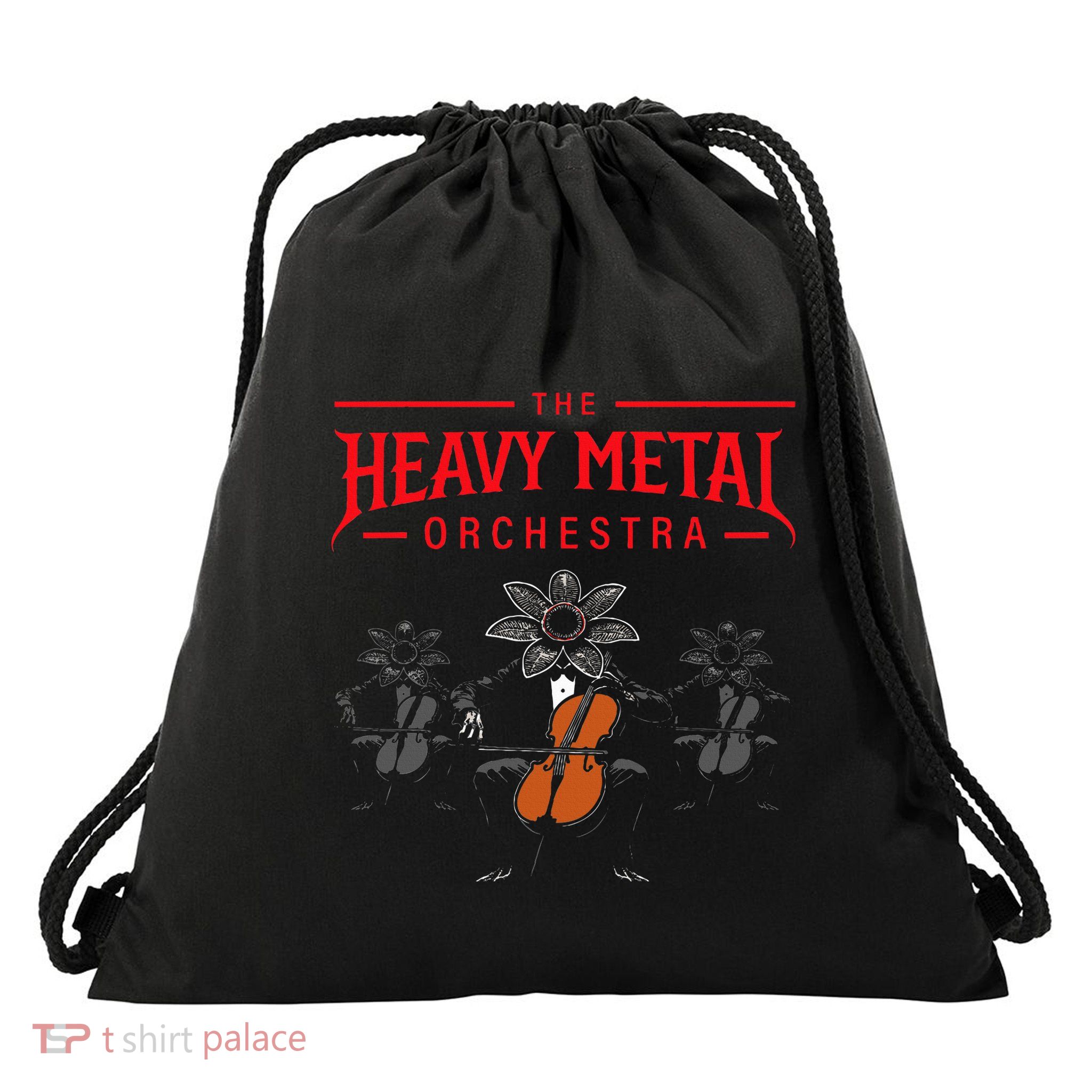 Stranger Strings Drawstring Bag