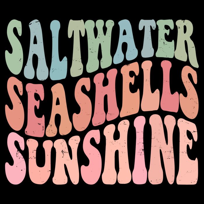 Saltwater Seashells Sunshine Retro Groovy Summer Impact Tech Backpack