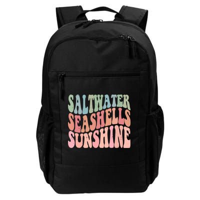 Saltwater Seashells Sunshine Retro Groovy Summer Backpack