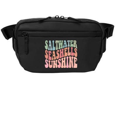 Saltwater Seashells Sunshine Retro Groovy Summer Crossbody Pack