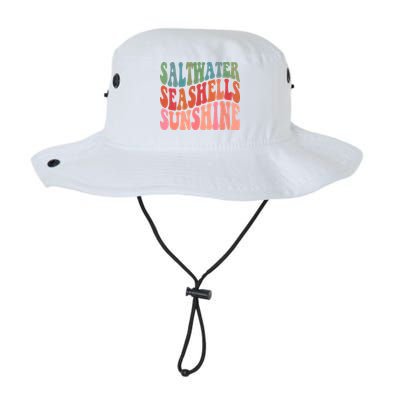 Saltwater Seashells Sunshine Retro Groovy Summer Bucket Hat