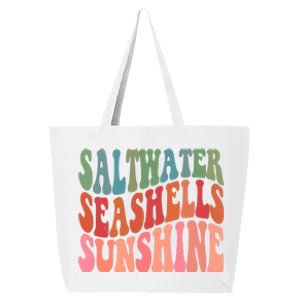 Saltwater Seashells Sunshine Retro Groovy Summer 25L Jumbo Tote