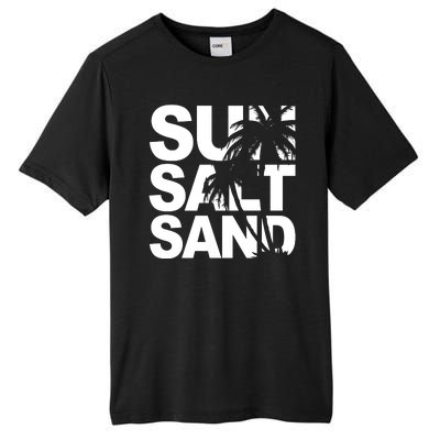 Sun Salt Sand Summer Palm Tree Tall Fusion ChromaSoft Performance T-Shirt