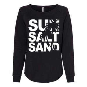 Sun Salt Sand Summer Palm Tree Womens California Wash Sweatshirt