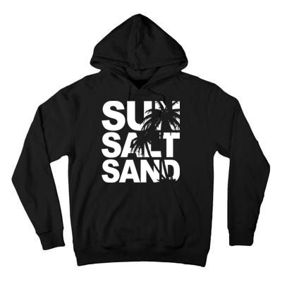 Sun Salt Sand Summer Palm Tree Tall Hoodie