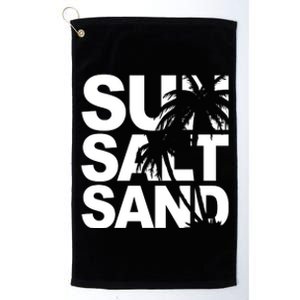 Sun Salt Sand Summer Palm Tree Platinum Collection Golf Towel