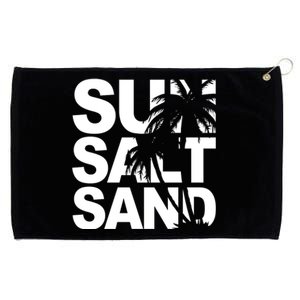 Sun Salt Sand Summer Palm Tree Grommeted Golf Towel